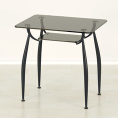 Кухонный стол Mebel Apartment Вокал 10 серый/черный 800х600