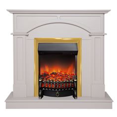 Электрокамин RealFlame JACOMO STD PN-P012 с очагом Fobos Lux Brass