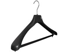 R39 Вешалка пластиковая многофункциональная L-39см, H-3,5см, с перекладиной, черный 5 шт Art Pac