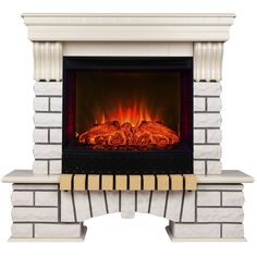 Электрокамин RealFlame Country VR FS25/25.5 WT-614 с очагом Evrika 25,5 LED