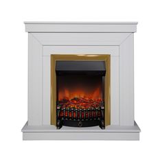 Электрокамин RealFlame NAOMI R STD WTM-F511 с очагом Fobos Lux Brass