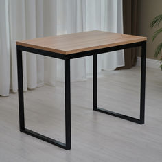 Письменный стол Мебельная фабрика Юдиных Лофт 90х60 дуб сонома/черные ножки