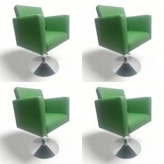 Парикмахерское кресло Фьюжн зеленый 4 шт 65х50х57 No Brand