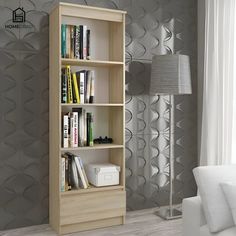 Стеллаж HomeGrad Сура с ящиком, 600х2100х300, Сонома