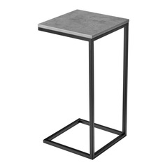 Придиванный столик BRADEXHOME Loft 35x35 см ЛДСП Бетон Чикаго/Черные ножки