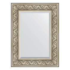Зеркало Evoform Exclusive BY 3398 60x80 см барокко серебро