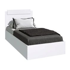 Кровать ЭКО 90х200 Белый гладкий No Brand
