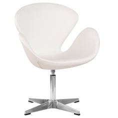 Кресло LMO-69A экокожа белая P23 Dobrin
