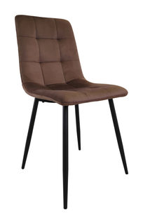 Стул для кухни Терминал BEST H велюр коричневый, опоры черные, 1 шт.