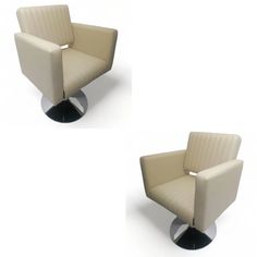 Парикмахерское кресло Фьюжн бежевый 2 шт 65х50х57 No Brand