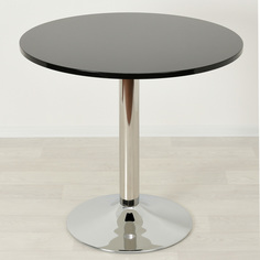 Кухонный стол Mebel Apartment Троя 18 черный/хром D70