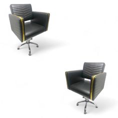 Парикмахерское кресло Colins Гидравлика черный пятилучье, 2 кресла No Brand