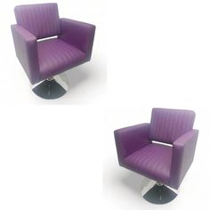 Парикмахерское кресло Фьюжн фиолетовый 2 шт 65х50х57 No Brand