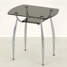 Кухонный стол Mebel Apartment Вокал 32 серый/хром 1100х700