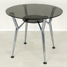 Кухонный стол Mebel Apartment Квадро 18-4 серый/хром D90