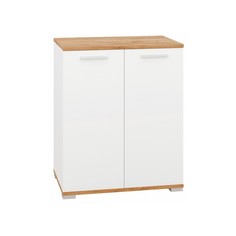 Тумба в прихожую 600 Афина, 600х426х730, Крафт золотой/Белый No Brand