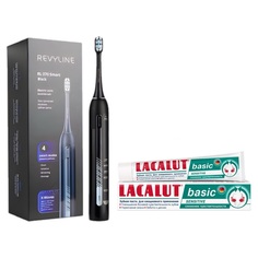 Электрическая зубная щетка Revyline RL 070+зубная паста черный