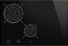 Встраиваемая варочная панель комбинированная Smeg PM6743R черная