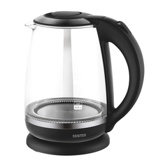Чайник электрический Centek CT-0015 2 л черный, прозрачный