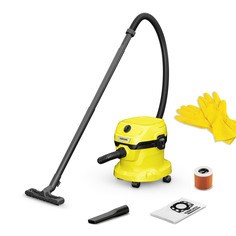 Пылесос Karcher WD 2 Plus V-12/6/18/C желтый