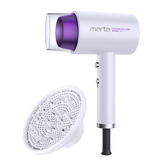 Фен Marta MT-HD1403A 1800 Вт белый, фиолетовый
