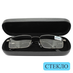 Готовые очки со стеклом МОСТ 129 M2 +1,00 с футляром, серый, РЦ 62-64 Moct