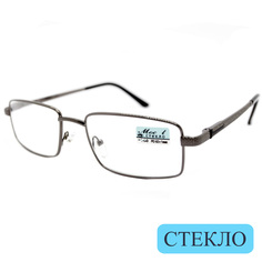 Готовые очки МОСТ 129 M2 со стеклянной линзой, +4,50, без футляра, серый, РЦ 62-64 Moct
