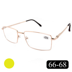 Готовые очки МОСТ 182 M1, для чтения, +3,25, без футляра, золотистые, РЦ 66-68 Moct