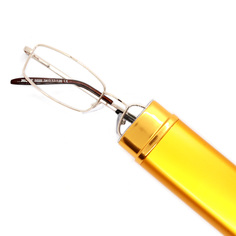 Готовые очки +0,50, с футляром ручка широкая, для чтения, золотистый, РЦ 62-64 Moct