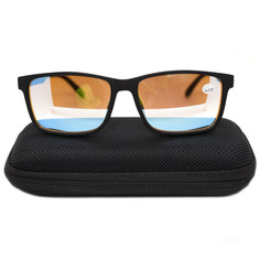 Готовые очки для зрения EAE 2940 -5,50, c футляром, зеркальные, черный, РЦ 62-64