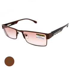 Готовые очки MOCT 019 +0,75, с тонировкой, коричневый, РЦ 62-64