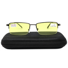 Готовые очки для зрения Fedrov 088 -1,25, c футляром, антифара, черный, РЦ 62-64