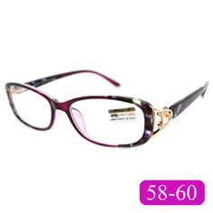 Готовые очки Fedrov 2130 +0,50, для чтения, фиолетовый, РЦ 58-60