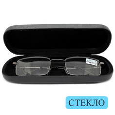 Готовые очки MOCT 6603, со стеклянной линзой, +0,75, c футляром, серый, РЦ 62-64