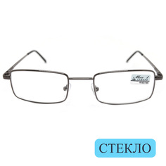 Готовые очки MOCT 6603, со стеклянной линзой, +1,00, без футляра, серый, РЦ 62-64