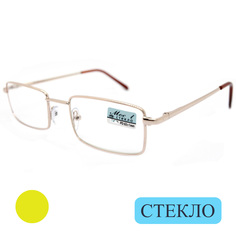 Готовые очки MOCT 6603, со стеклянной линзой, +1,25, без футляра, золотой, РЦ 62-64
