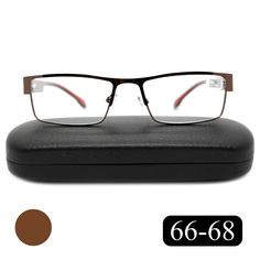 Готовые очки MOCT 019 +2,00, для чтения, c футляром, коричневый, РЦ 66-68
