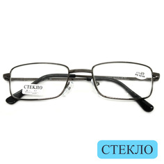 Очки для зрения со стеклянной линзой -3,00, без футляра, серый, РЦ 62-64 EAE