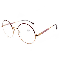 Готовые очки Glodiatr 1908 +0,50, без футляра, бордовый с золотым, РЦ 62-64