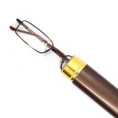 Очки корригирующие +1,50, с футляром ручка узкая, для чтения, коричневые, РЦ 62-64 Moct