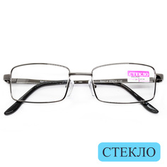 Готовые очки RALPH 014, со стеклянной линзой, +1,75, без футляра, серый, РЦ 62-64
