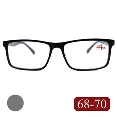 Готовые очки RALPH 0682 +2,00, без футляра, черно-серый, РЦ 68-70