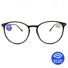 Готовые очки Salivio 0017 +1,00, без футляра, BLUE BLOCKER, черный, РЦ 62-64