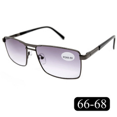 Готовые очки Salivio 5009 +1,00, без футляра, с тонировкой, черный, РЦ 66-68