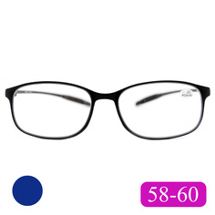 Готовые очки карбоновые TR259 +0,50, без футляра, сине-фиолетовый, РЦ 58-60 Elite