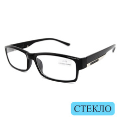 Готовые очки ВОСТОК 6613, со стеклянной линзой, +1,50, без футляра, черные, РЦ 62-64