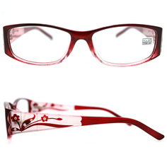Готовые очки ВОСТОК 6614 +0,75, для чтения, бордовый, РЦ 62-64