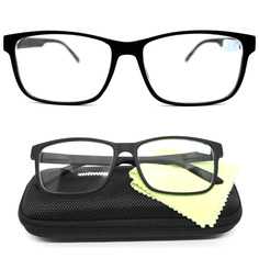 Готовые очки для зрения ВОСТОК 6642 -1,50, c футляром, черный, РЦ 62-64
