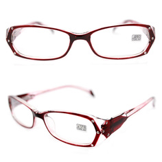 Корригирующие очки ВОСТОК 8852 +1,00, для чтения, бордовый, РЦ 62-64