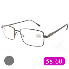 Готовые очки Fedrov 569, со стеклянной линзой, +1,75, без футляра, цвет серый, РЦ 58-60
